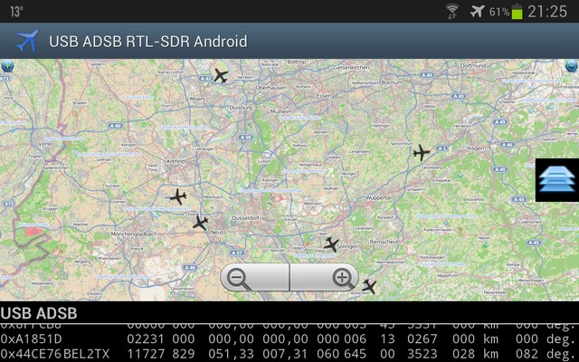 USB ADSB RTL-SDR Android