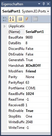 Serielle Schnittstelle unter VB-Express